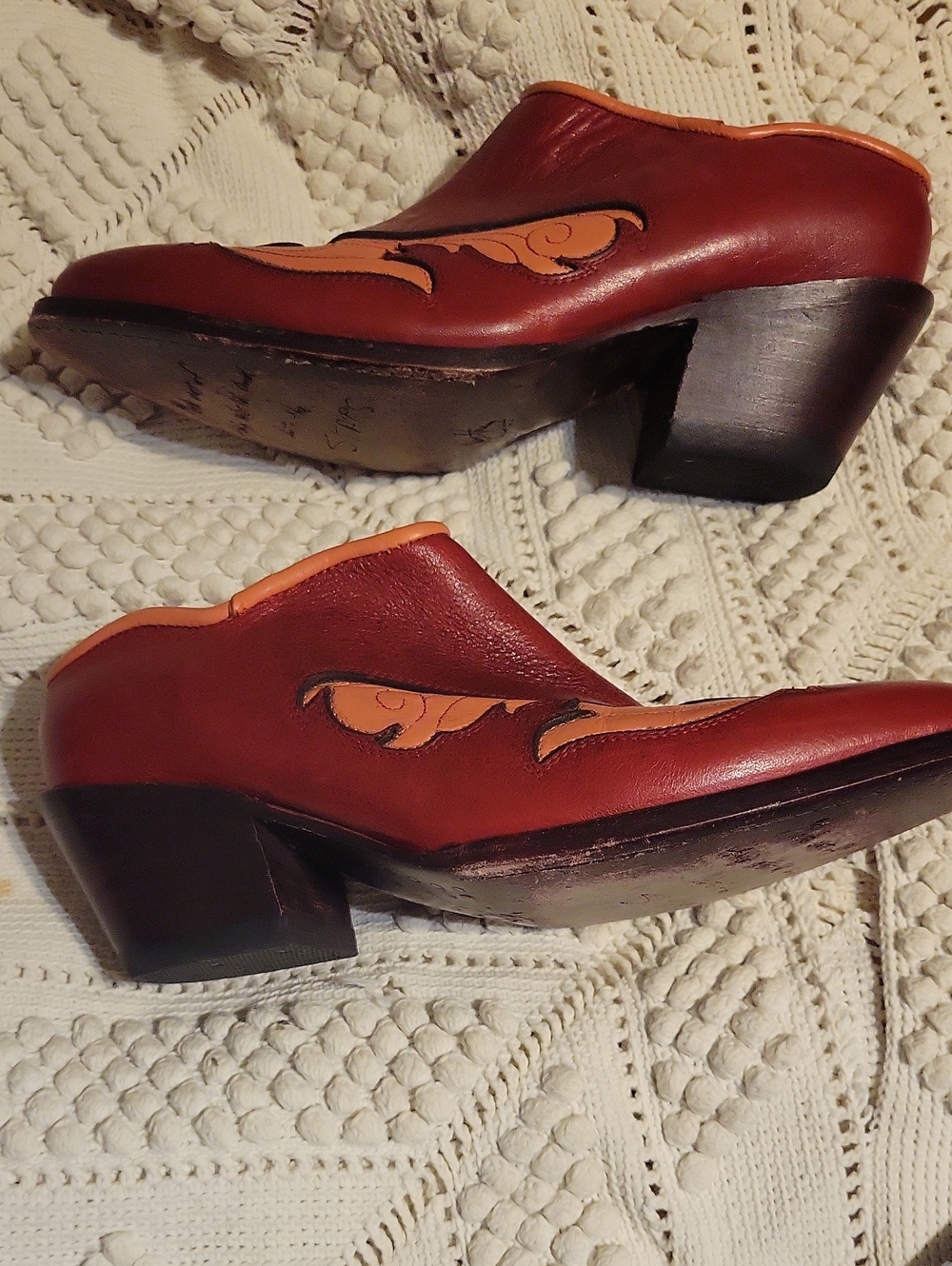 John Fluevog Women's Autry Garland Western Mule Size 8 1/2 - Picture 3 of 9
